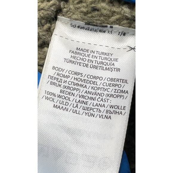 RRL Women’s Ralph Lauren Wool Sweater Green Turtleneck Fisherman Cable 2 S $595 - Picture 6 of 6